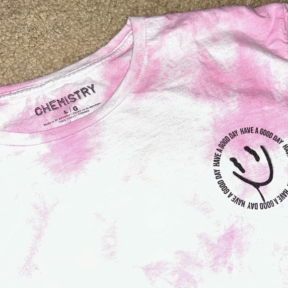 Chemistry Pink Tie-Dye Tee - Picture 2 of 3